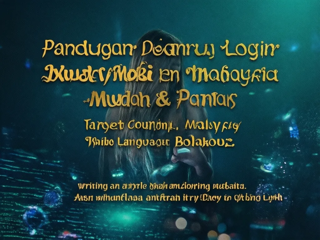 Panduan Daftar Login